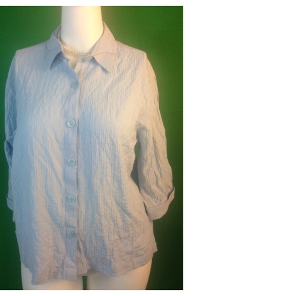 Baby Blue Blouse XL - Picture 2 of 2